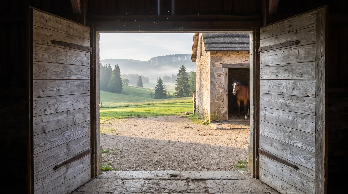 Entrée, Les Chevaux des Crêts, centre équestre à Laval-en-Belledonne