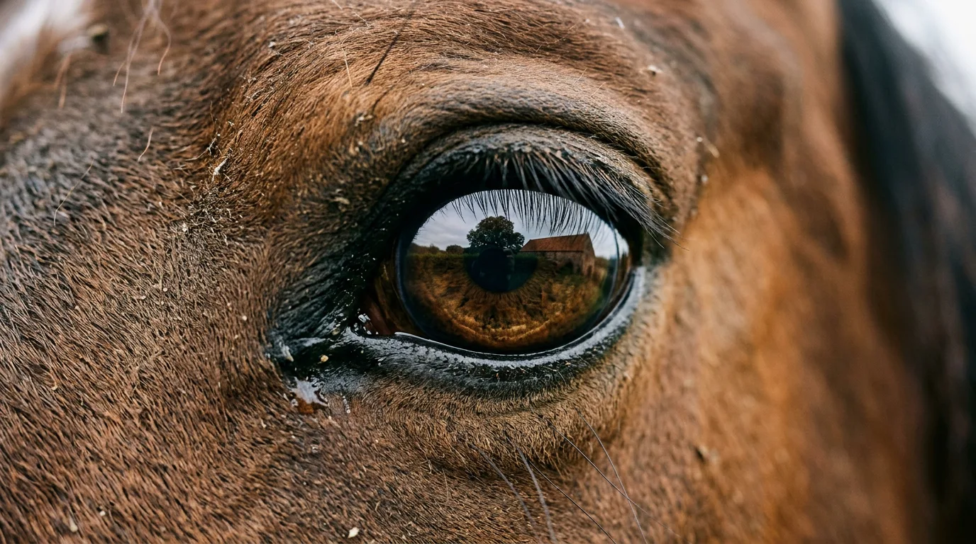 Un regard de cheval, Les Chevaux des Crêts, Laval-en-Belledonne